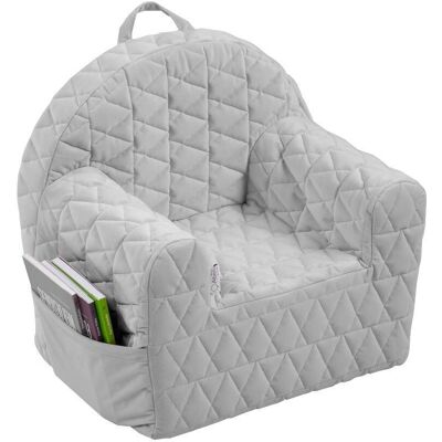 Klupś Albero Mio Velvet Kinderfauteuil - Grijs Klupś Albero Mio Velvet Kinderfauteuil - Grijs