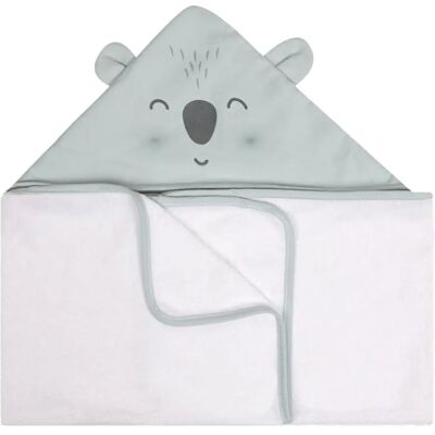 Ręcznik niemowlęcy Koala od Albero Mío - Bambus, z Kapturem, 120x50cm Ręcznik niemowlęcy Koala od Albero Mío - Bambus, z Kapturem, 120x50cm
