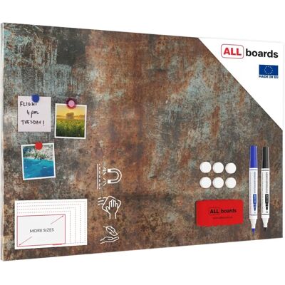 ALLboards Rostfarbe Magnettafel - Magnettafel ALLboards Rostfarbe Magnettafel - Magnettafel