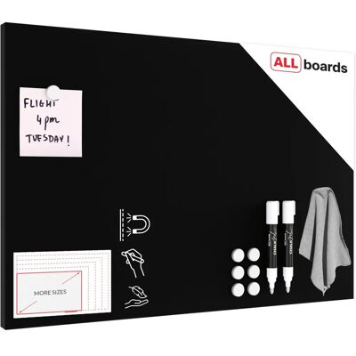 ALLboards Kreidetafel 60x40cm schwarz - Magnetisch & Beschreibbar ALLboards Kreidetafel 60x40cm schwarz - Magnetisch & Beschreibbar
