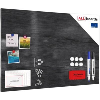 ALLboards Magnettafel Grau 90x60cm ALLboards Magnettafel Grau 90x60cm
