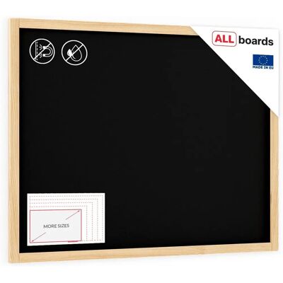 ALLboards Tableau à Craie Noir 120x90cm avec Cadre en Bois - Publicité ALLboards Tableau à Craie Noir 120x90cm avec Cadre en Bois - Publicité