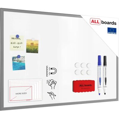 ALLboards - WHITEBOARD 90X60 - 90x60 cm - Whiteboard - Publicité ALLboards - WHITEBOARD 90X60 - 90x60 cm - Whiteboard - Publicité