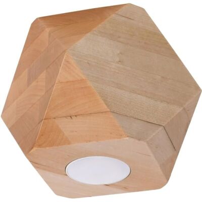 Foco empotrado Sollux Woody - Madera Natural - GU10 Foco empotrado Sollux Woody - Madera Natural - GU10