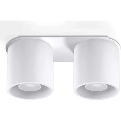 Sollux Lighting Orbis - 2 Licht Deckenleuchte Weiß - Downlight Sollux Lighting Orbis - 2 Licht Deckenleuchte Weiß - Downlight