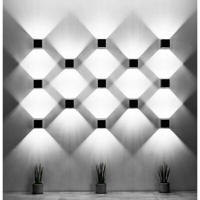Applique Murale Sollux QUAD Gris - Lumière G9 Haut Bas - Publicité Applique Murale Sollux QUAD Gris - Lumière G9 Haut Bas - Publicité