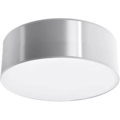 Sollux Lighting Sollux ARENA Cylindrical Flush Light Grey - Ceiling Light Sollux Lighting Sollux ARENA Cylindrical Flush Light Grey - Ceiling Light