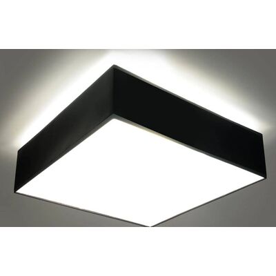 Sollux Lighting Horus 2 Luci da Soffitto Quadrate Nere - Lampada da Soffitto Sollux Lighting Horus 2 Luci da Soffitto Quadrate Nere - Lampada da Soffitto
