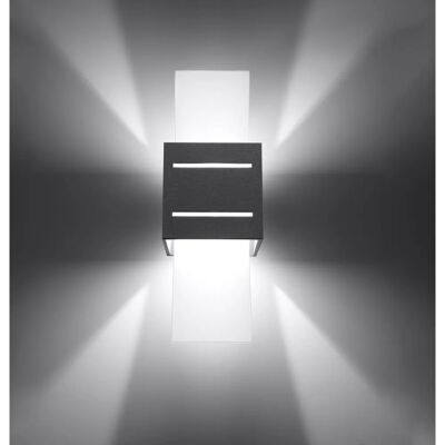 Sollux Lighting LORETO 1 Light Wall Light Grey G9 - Wall Light Sollux Lighting LORETO 1 Light Wall Light Grey G9 - Wall Light