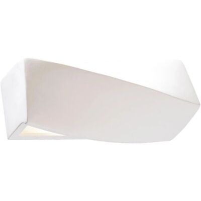 Sollux Lighting Sollux 1 Luce Applique da Parete in Ceramica Bianca - Lampada a Parete Sollux Lighting Sollux 1 Luce Applique da Parete in Ceramica Bianca - Lampada a Parete