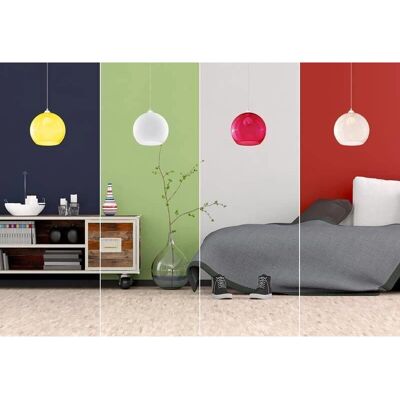 Sollux Lighting Sollux BALL - 1 Light Glass Dome Ceiling Pendant Champagne - Hanging Lamp Sollux Lighting Sollux BALL - 1 Light Glass Dome Ceiling Pendant Champagne - Hanging Lamp