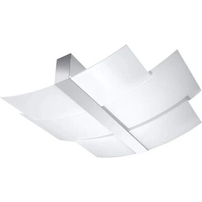 Sollux CELIA - Lampada da Soffitto 3 Luci Bianco e Cromo Sollux CELIA - Lampada da Soffitto 3 Luci Bianco e Cromo