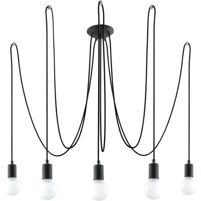Sollux Lighting Edison 5 Light Cluster Drop Pendant - Pendant Light Sollux Lighting Edison 5 Light Cluster Drop Pendant - Pendant Light