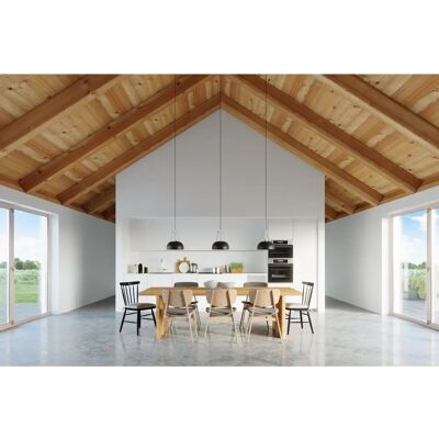 Sollux Lighting Sollux CASCO - 1 Light Dome Ceiling Pendant Black, White, E27 Sollux Lighting Sollux CASCO - 1 Light Dome Ceiling Pendant Black, White, E27