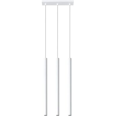 Lampada a sospensione Sollux Lighting Pastelo 3 Luci Bianca - Lampadario Lampada a sospensione Sollux Lighting Pastelo 3 Luci Bianca - Lampadario