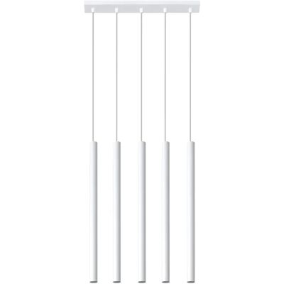 Lampada a sospensione Pastelo 5 luci Bianca - Lampada pendente Lampada a sospensione Pastelo 5 luci Bianca - Lampada pendente