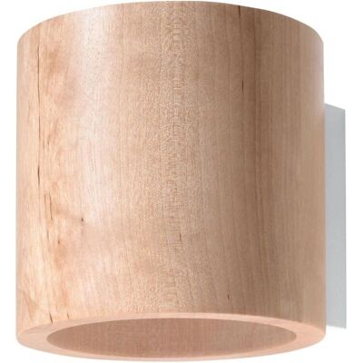 Sollux Orbis - Lampada da Parete in Legno Naturale - G9 - 1 Luce Sollux Orbis - Lampada da Parete in Legno Naturale - G9 - 1 Luce