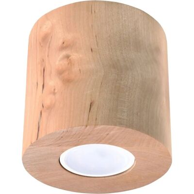 Lámpara de Techo Sollux ORBIS - Madera Natural - GU10 - Forma Cilíndrica Elegante Lámpara de Techo Sollux ORBIS - Madera Natural - GU10 - Forma Cilíndrica Elegante
