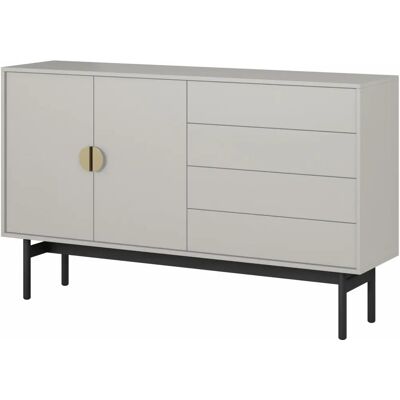 STOON Taupe Moderner Sideboard mit Schubladen - Buffet STOON Taupe Moderner Sideboard mit Schubladen - Buffet