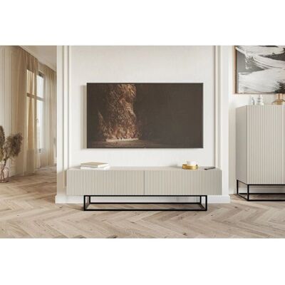 Selsey TV Möbel - Taupe - 175 cm - Moderner Minimalismus Selsey TV Möbel - Taupe - 175 cm - Moderner Minimalismus