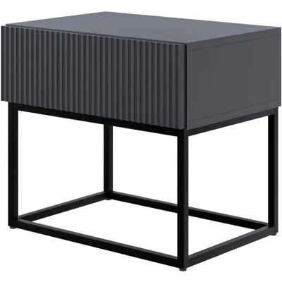 Selsey - Veldio - 50 cm - Zwarte poten - Nightstand Selsey - Veldio - 50 cm - Zwarte poten - Nightstand