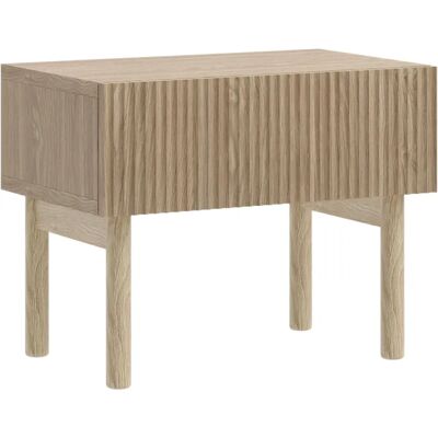 Selsey Nolie - Mesita de noche con cajón - 50 cm - aspecto roble Selsey Nolie - Mesita de noche con cajón - 50 cm - aspecto roble