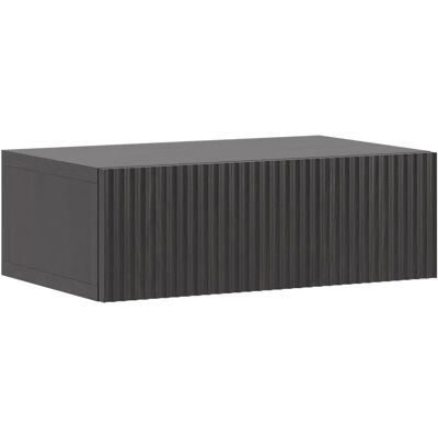 Selsey NOLIE - Nightstand - with hanging drawer - 50cm - Portland black wood Selsey NOLIE - Nightstand - with hanging drawer - 50cm - Portland black wood