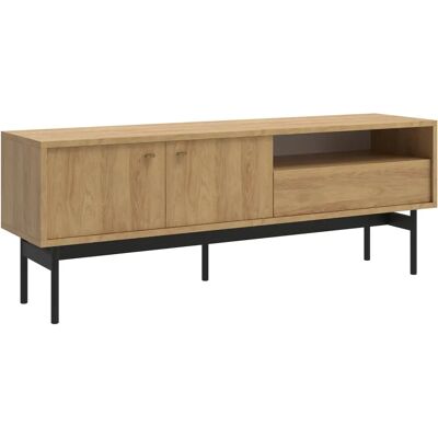 Selsey Olar - Moderner TV-Schrank mit Schublade - Hickory Natur - TV Typ Selsey Olar - Moderner TV-Schrank mit Schublade - Hickory Natur - TV Typ
