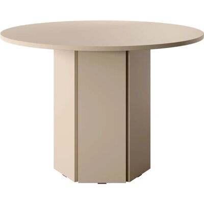 Selsey Hexa Esstisch - 110cm Rund, Beige Cappuccino Selsey Hexa Esstisch - 110cm Rund, Beige Cappuccino