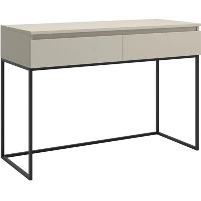 Selsey Bemmi - Tavolo da toeletta moderno con struttura in metallo - 120cm - Grigio beige Selsey Bemmi - Tavolo da toeletta moderno con struttura in metallo - 120cm - Grigio beige