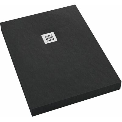 SCHEDPOL - New Horizons Black Stone - Černý kámen - 70x90x12 - Shower Tray SCHEDPOL - New Horizons Black Stone - Černý kámen - 70x90x12 - Shower Tray