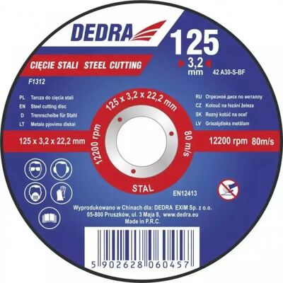 Dedra F1315 Winkelschleifer Zubehör - Stahltrennscheiben Dedra F1315 Winkelschleifer Zubehör - Stahltrennscheiben