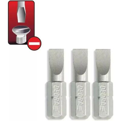 Dedra 18A00SL550-03 Schraubendreherbits - 3er Set Dedra 18A00SL550-03 Schraubendreherbits - 3er Set