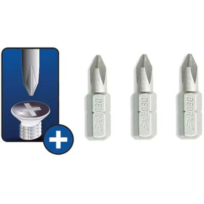 Dedra 18A02PH20-03 Schraubendreherbits - 3er-Set Dedra 18A02PH20-03 Schraubendreherbits - 3er-Set