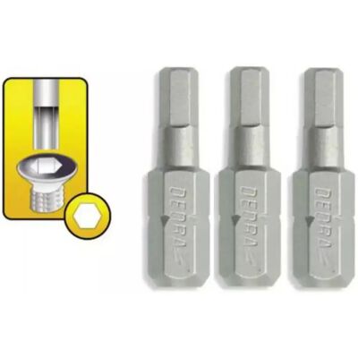 Dedra H3x25mm Schrauberbits - 3 Stück Dedra H3x25mm Schrauberbits - 3 Stück