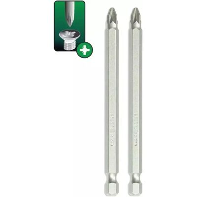 Dedra PZ2x100mm Pozidriv Schraubendreherbits - 2 Stück Dedra PZ2x100mm Pozidriv Schraubendreherbits - 2 Stück