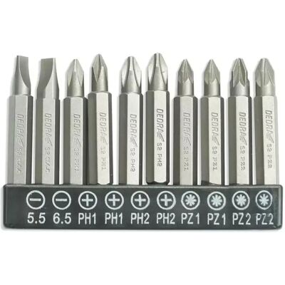 Dedra 18A07S12 Schraubenzieherbits-Set - 10 stk Dedra 18A07S12 Schraubenzieherbits-Set - 10 stk