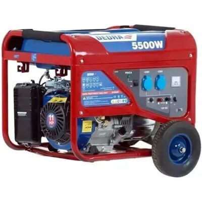 Dedra DEGB6500K Silnik-Generator - 5000 W, 25 L, Benzyna, Czerwony Dedra DEGB6500K Silnik-Generator - 5000 W, 25 L, Benzyna, Czerwony