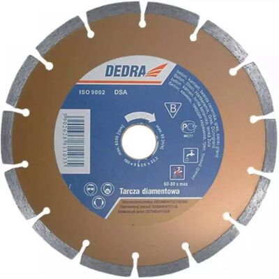 Dedra H1106 Winkelschleifer-Zubehör - Segmentierte Diamantscheibe Dedra H1106 Winkelschleifer-Zubehör - Segmentierte Diamantscheibe