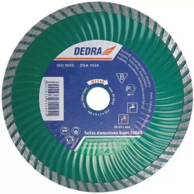 Dedra H1147 Akumulatorowa Szlifierka Kątowa - Tarcza Turbo Diamentowa 230mm Dedra H1147 Akumulatorowa Szlifierka Kątowa - Tarcza Turbo Diamentowa 230mm
