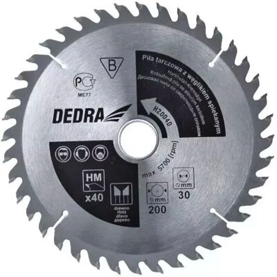 Dedra H18540 Kreissägeblatt - 185mm, Hartmetall - Holzbearbeitung Dedra H18540 Kreissägeblatt - 185mm, Hartmetall - Holzbearbeitung