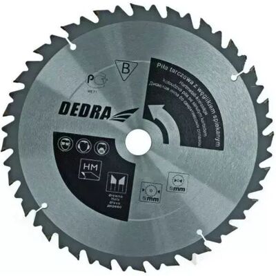Dedra 315mm Kreissägeblatt - 24 Zähne - Holzschnitt Dedra 315mm Kreissägeblatt - 24 Zähne - Holzschnitt