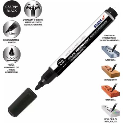 Dedra M89Z33 Permanentmarker - Farbmarker Dedra M89Z33 Permanentmarker - Farbmarker