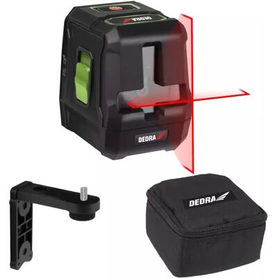 Dedra MC0901 Laser poziomica - Linie krzyżowe - 20m - Czerwony Dedra MC0901 Laser poziomica - Linie krzyżowe - 20m - Czerwony