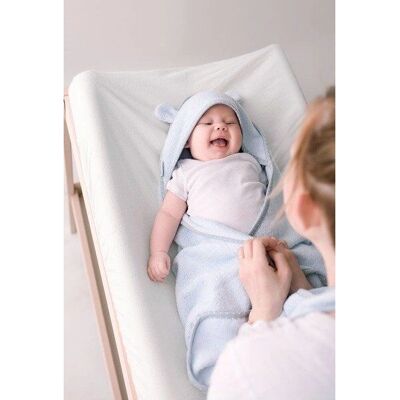 LullaLove - Bamboo Hooded Towel - Niebieski - Bath Towel LullaLove - Bamboo Hooded Towel - Niebieski - Bath Towel