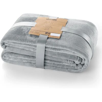 DecoKing Gray Microfiber Fleece Bed Cover 220x240 DecoKing Gray Microfiber Fleece Bed Cover 220x240