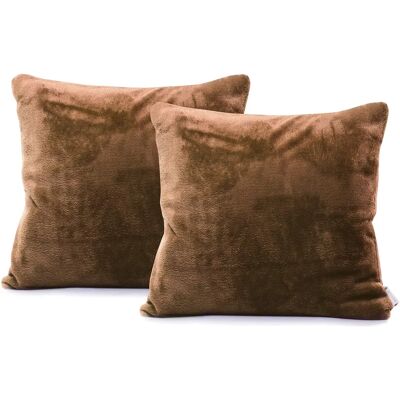 DecoKing - MIC Federa marrone liscio classico 45x45 - Brunt - 45x45 - Pyntepudebetræk DecoKing - MIC Federa marrone liscio classico 45x45 - Brunt - 45x45 - Pyntepudebetræk