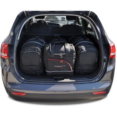 Kjust - Kia Cee\'D 2012-2018 - 4 pcs - poliéster 1680D - Bolsas de maletero Kjust - Kia Cee\'D 2012-2018 - 4 pcs - poliéster 1680D - Bolsas de maletero