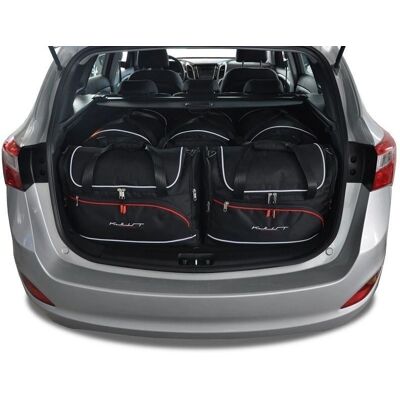 Kjust - Bolsas de maletero Hyundai I30 Wagon 2012-2017 - 5 uds - Poliéster PU-recubierto Storage bag set Kjust - Bolsas de maletero Hyundai I30 Wagon 2012-2017 - 5 uds - Poliéster PU-recubierto Storage bag set