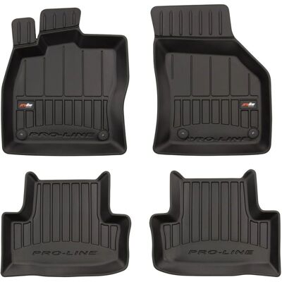 FROGUM 3D407053 Alfombrillas de Goma - Delanteras y Traseras - Negro FROGUM 3D407053 Alfombrillas de Goma - Delanteras y Traseras - Negro